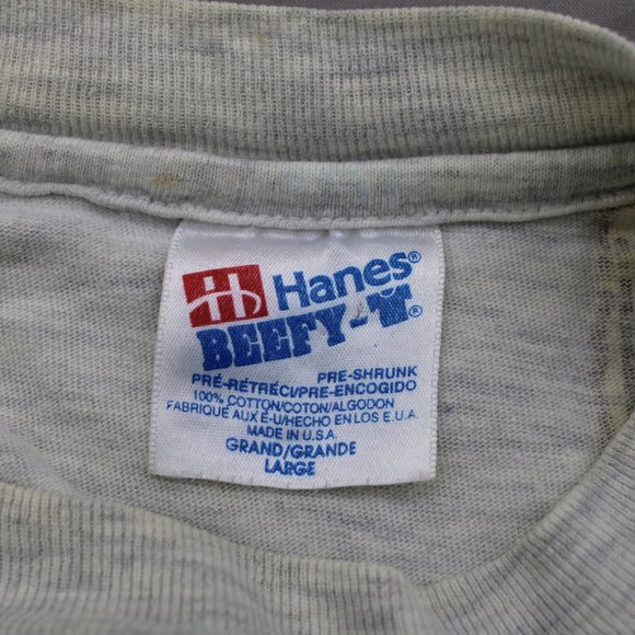 Vitnage Greepeace Shirt - Greenpeace Walk 1992 Shoe Graphic - Men's Large - Picture 11 of 11